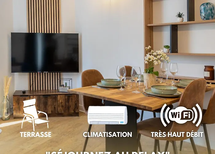 Le Relax - Maison Climatisee Avec Terrasse - Troyes