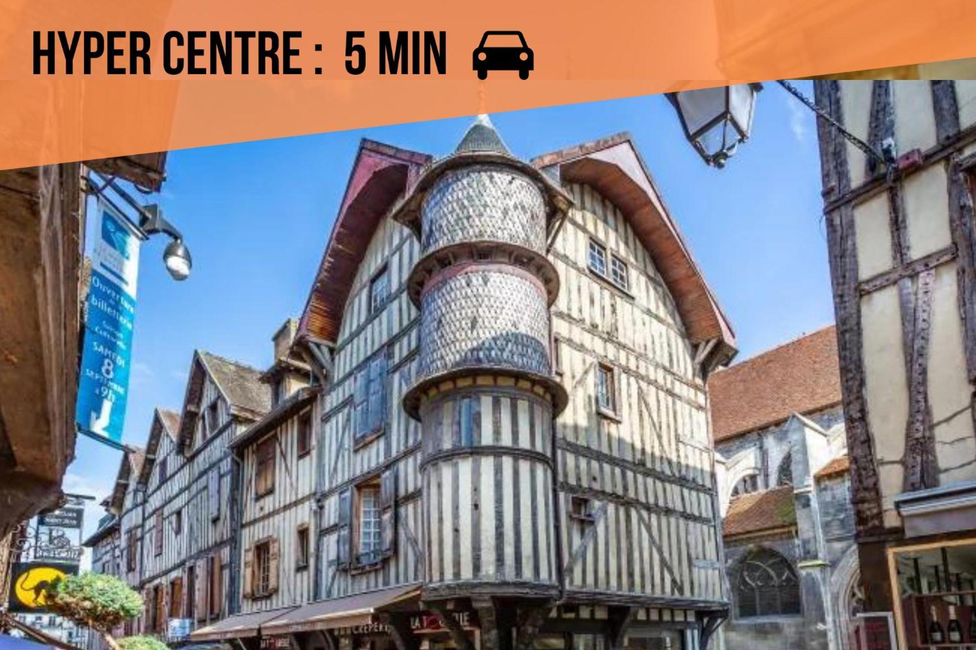 Le Relax - Maison Climatisee Avec Terrasse - Troyes