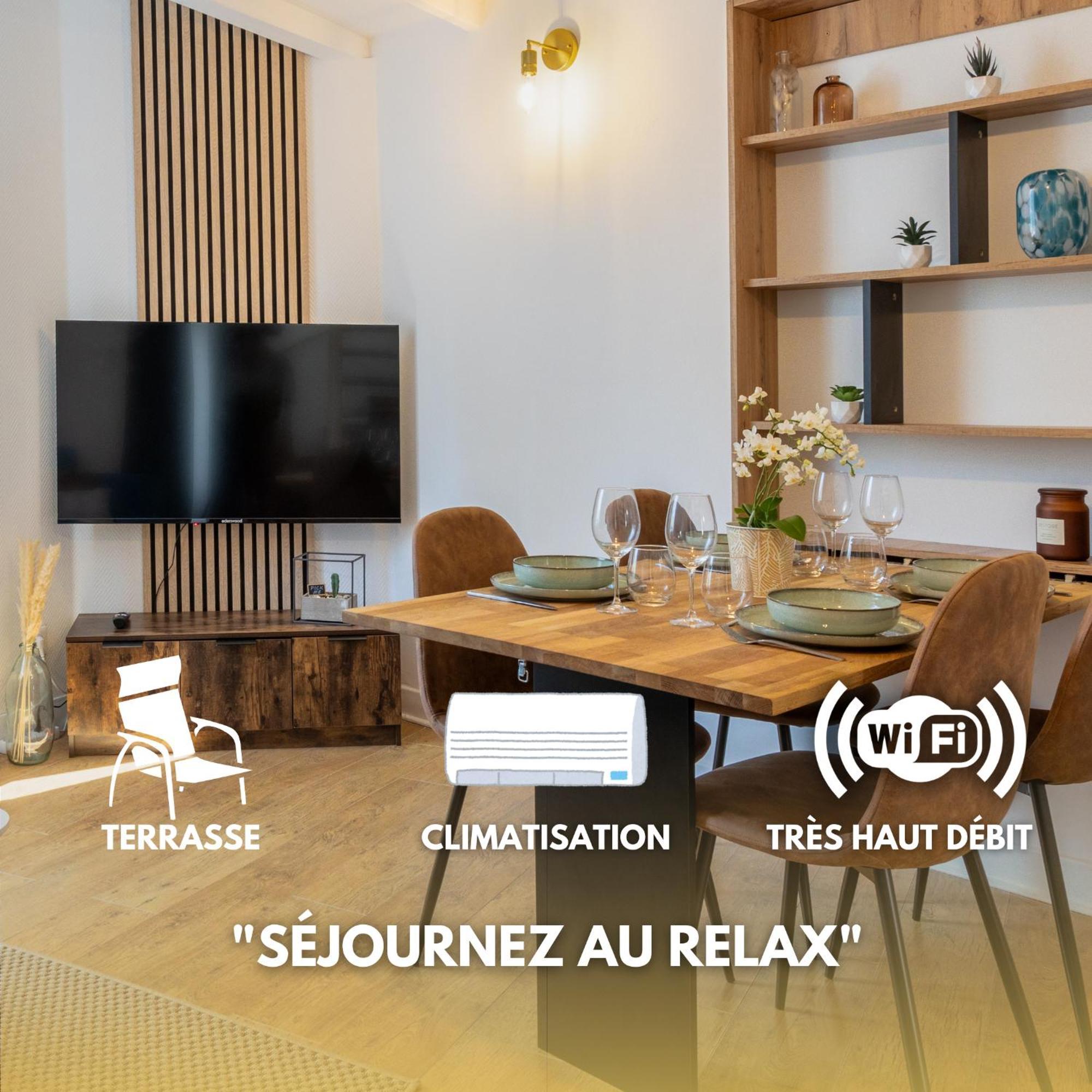 Le Relax - Maison Climatisee Avec Terrasse -